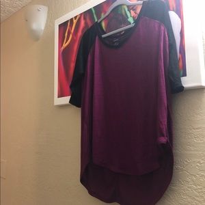 Low-high ragland tunic